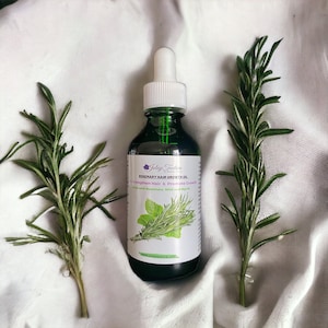 Rosmarin-Pfefferminz Stimulierendes Haarwuchsöl, Rosmarin- und Pfefferminz-Haarölserum, hergestellt aus natürlichen ätherischen Ölen Minze Rosmarin