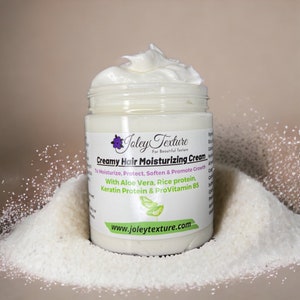 Rice water Cream Rich Hair Moisturizer with Aloe Vera, Fermented Rice water | Grow thick Hair, For Natural hair, Dry hair treatment