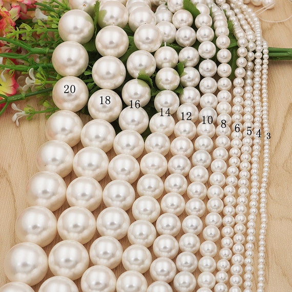 Pearl Finish Faux Pearls 4mm - Multiple Colors