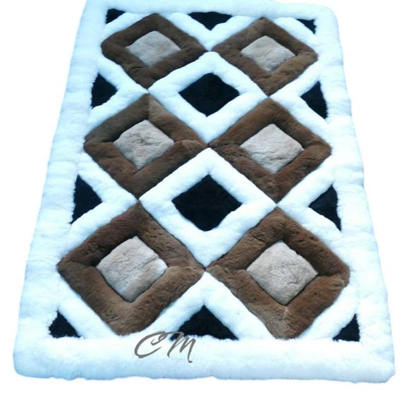 贅沢な100％アルパカ毛皮ラグ - アルパカ本物の毛皮ラグ、ふわふわの