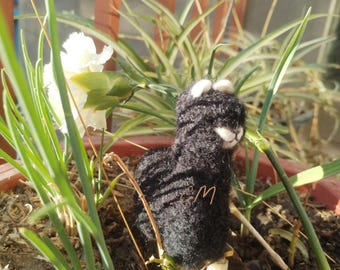 Needle Felted Alpaca Sculptures Felted Animals by Hand in Alpaca Fiber Felted Animals by Hand made in peru 3.5 IN