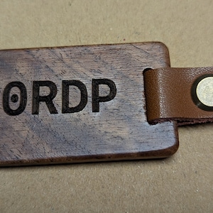 Custom Keychain with Amateur Radio Call Sign