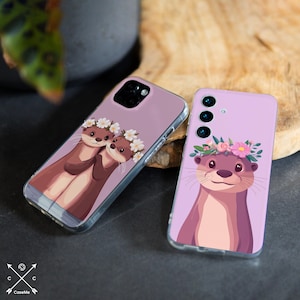 Cute otter case Sony 5iii Xperia 10 Vi 1 V Lg g8x thinq Sony xa2  xz3 lg Stylo 6 lg K51 K92 Velvet 5G OPPO A54 5G Nokia G300 XR20 cm038