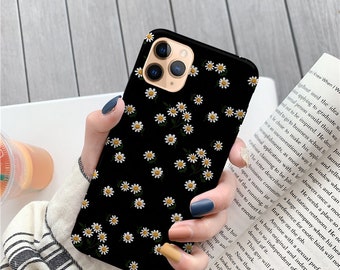 Floral camomille étui pour Samsung s20 Fe s21 plus étui Galaxy s9 S8 Samsung a70 a50 étui Galaxy note s10 10 plus étui Samsung a20 étui c084