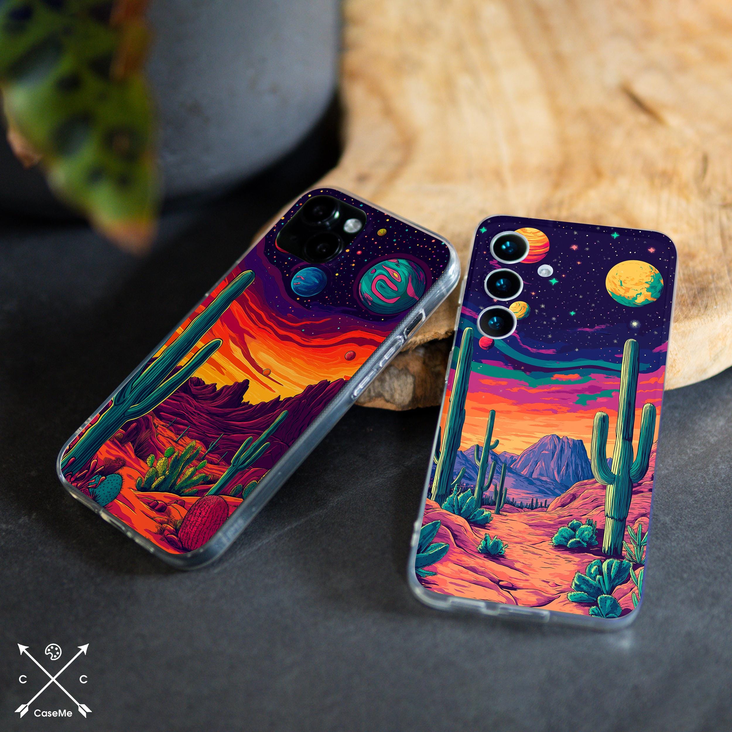 Desert cacti case Sony 1 V Xperia 10 Vi Nokia G300 XR20 lg Velvet 5G Sony 5 i Lg g8 thinq Sony xa2 xz3 lg Stylo 6 lg K51 K92 OPPO A54 cm031