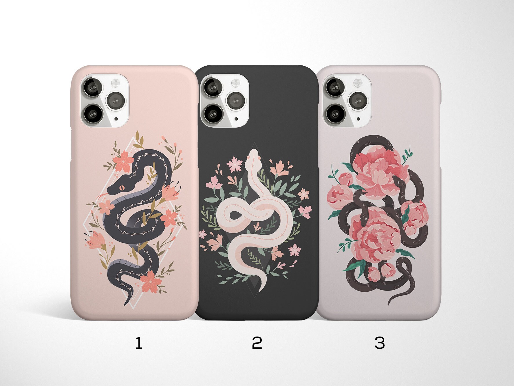 Minimalist Black And White Snake Case For Google Pixel 2 3 3a 4 4a 5 6 7 8  XL