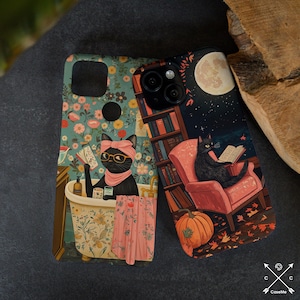 Cute black cat case Huawei P30 lite P30 pro Huawei P20 P10 cover Huawei P Smart 2019 Huawei Honor 8x Huawei Mate 20 X book lover gift cm034