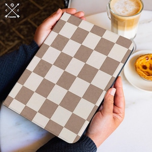 Chequered Case for iPad 10.2&quot; 10.9&quot; 11&quot; 12.9&quot;, iPad Pro 2024 iPad 2022 iPad Air Pro Mini 4 5 6, iPad Mini 6 7, iPad 10th 9th 8th Gen cmi001