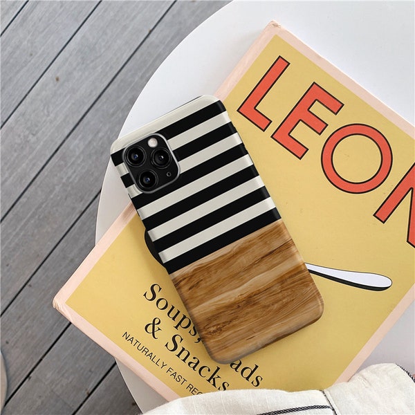 Stripes Wood iPhone 14 13 12 11 pro case iPhone xr case iPhone 11 pro max case iPhone x xs max phone case iPhone xr case iPhone 8 plus c057