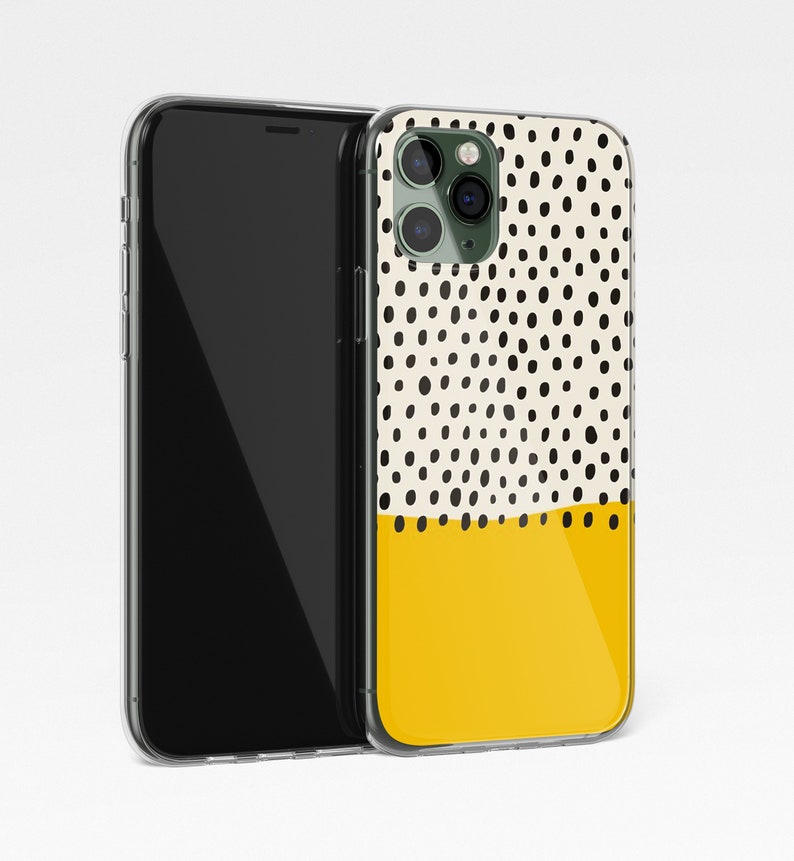 Polka Dot Yellow Iphone 14 13 12 11 Pro Max Case Iphone Xs X Etsy