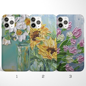 Flowers Oil Art for Samsung galaxy s20 Fe s21 plus case galaxy s10 s10e s9 s8 plus case Samsung a70 a40 a20 a50 a32 a52 case note 9 cc006