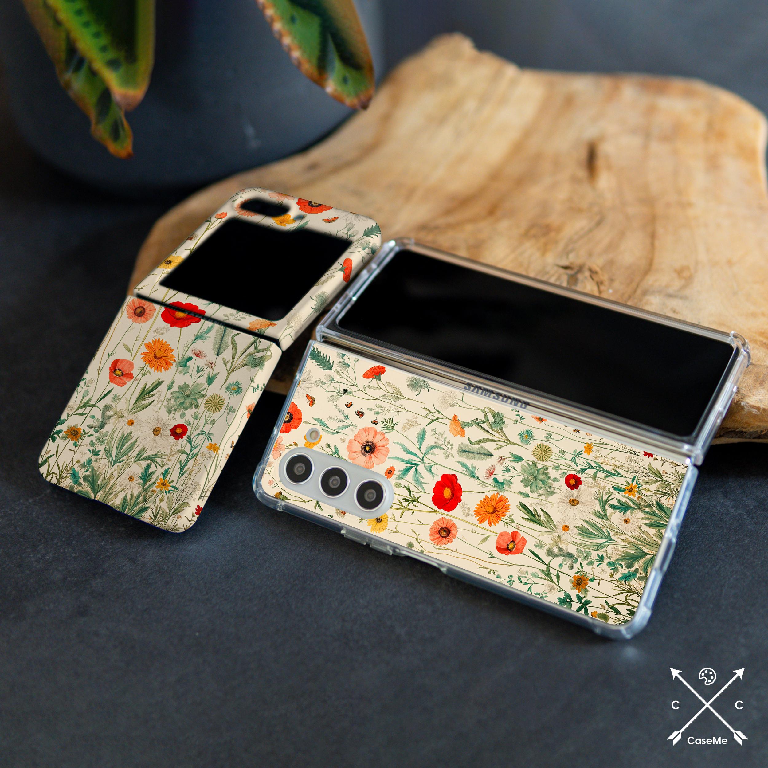 Field Flower Case for Samsung Z Flip 6 Flip 5 4 Z Flip 7 5g Z Fold