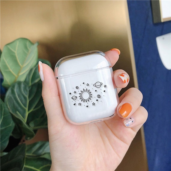 Clear Airpods Case Space Planets Airpods Pro Cover Holder Sun