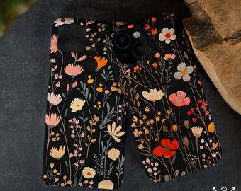 Black floral case Google pixel 9 pro XL pixel 8a 7a 6 Pixel 5a 5g Pixel 4a 3a 7 OnePlus 7t pro 9 8 pro Nord Ce 2 Lite N10 N100 9rt cm002
