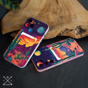 Capa de bolso para cartão Groovy Cactus para Samsung Galaxy S23 Plus S24 Ultra S22 Note 20 S21 S20 iPhone 15 Pro Max iPhone 14 13 12 X XR XS CM031