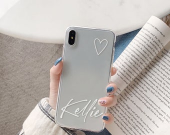 Heart Name IPhone 11 12 pro max IPhone xs x max case IPhone SE 2 phone case cell phone case Iphone 11 case IPhone 8 plus case xr case c296