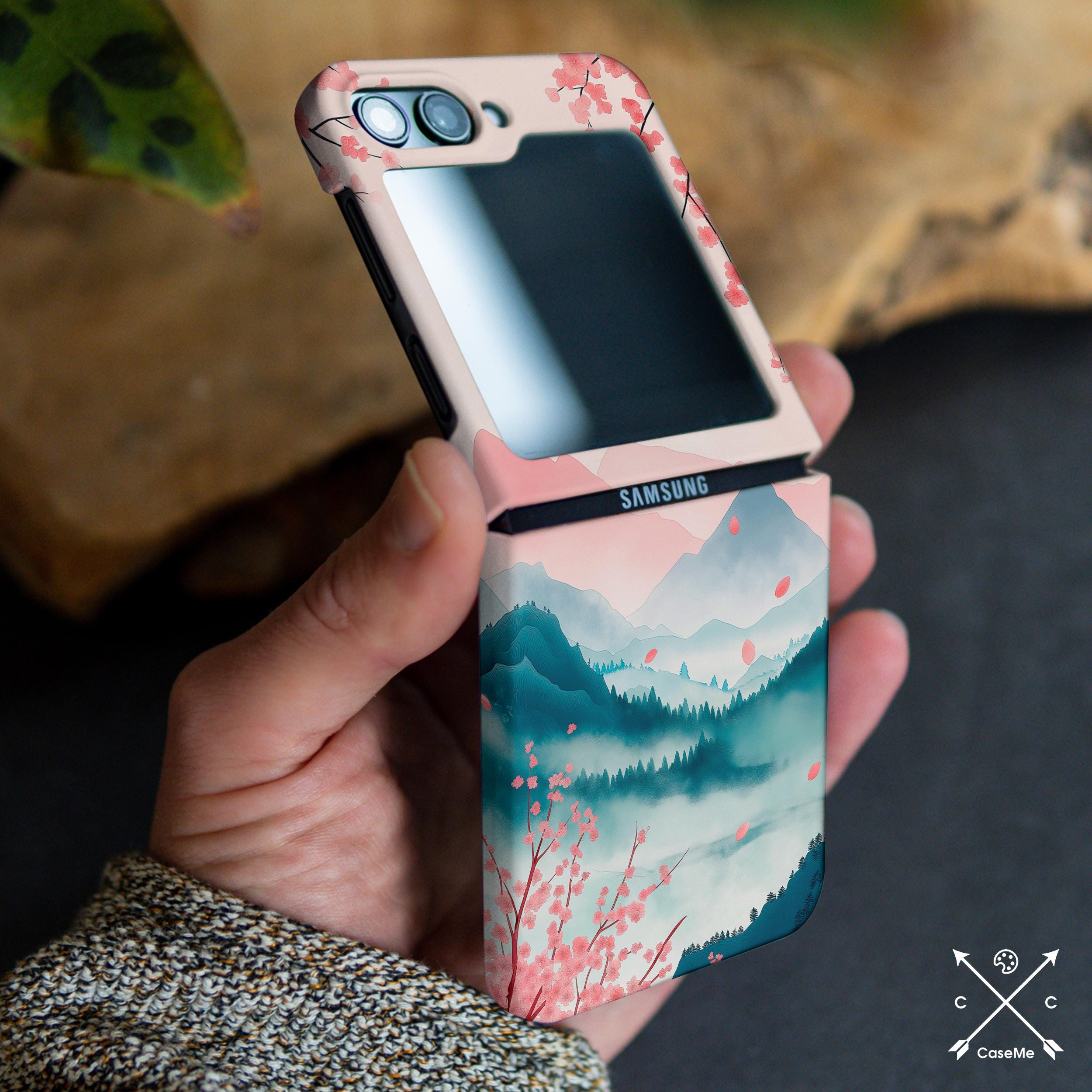 Japanese Sakura Case for Samsung Z Flip 6 5 4 Z Flip 7 5g Z Fold 6