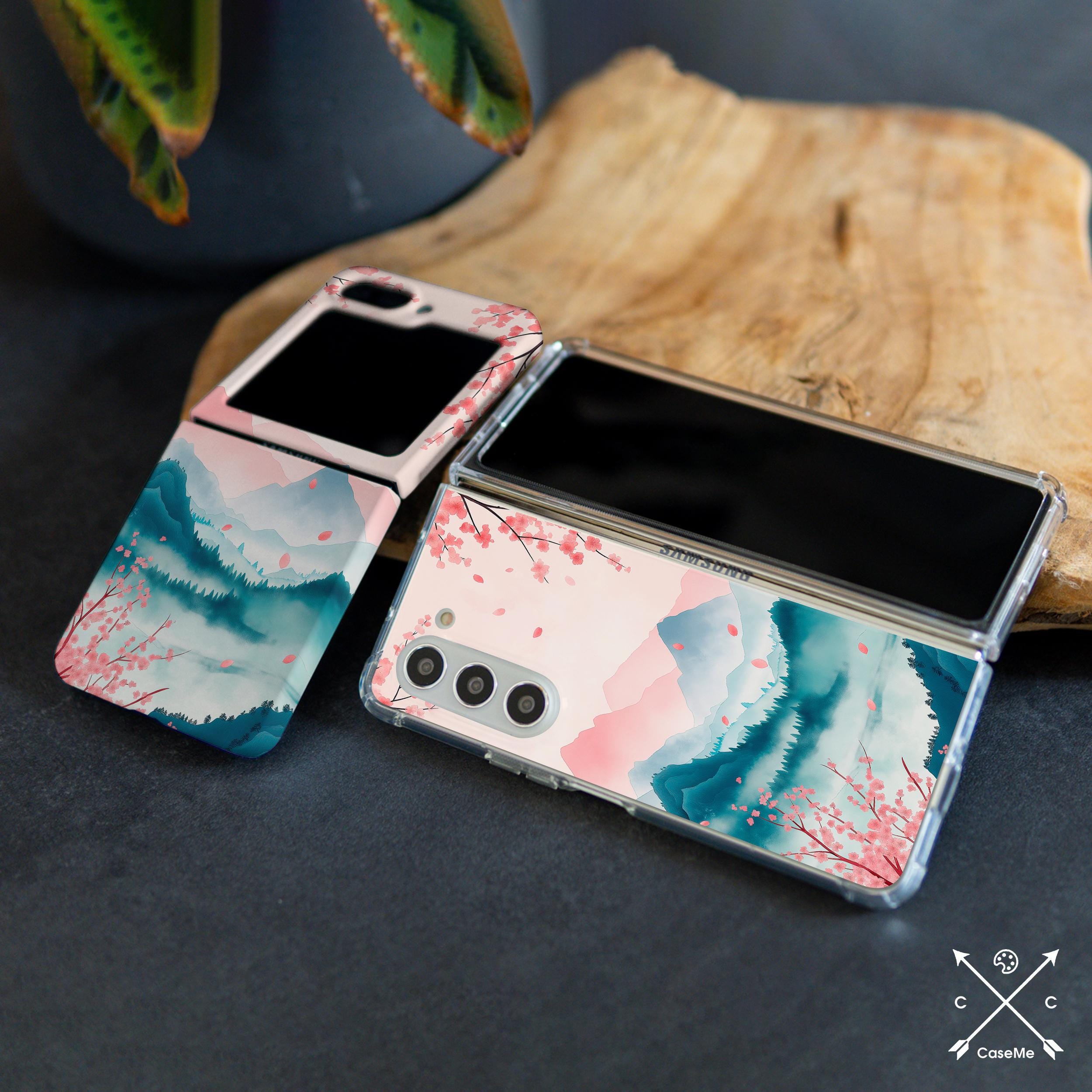 Japanese Sakura Case for Samsung Z Flip 6 5 4 Z Flip 7 5g Z Fold 6