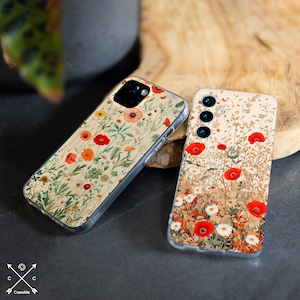 Poppy flower case Xiaomi Poco M6 X6 X5 X4 X3 Nfc Redmi Note 12 Pro 11s 10s 11 10 Mi 11 14 13 Mi 12 pro Mi 10t lite Redmi 12c 10a 10x cm025