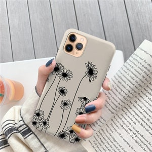 Black Flowers for Samsung galaxy s20 Fe s21 plus case galaxy s10 s10e s9 s8 plus case Samsung a70 a40 a20 a50 a32 a52 case note 9 case c254