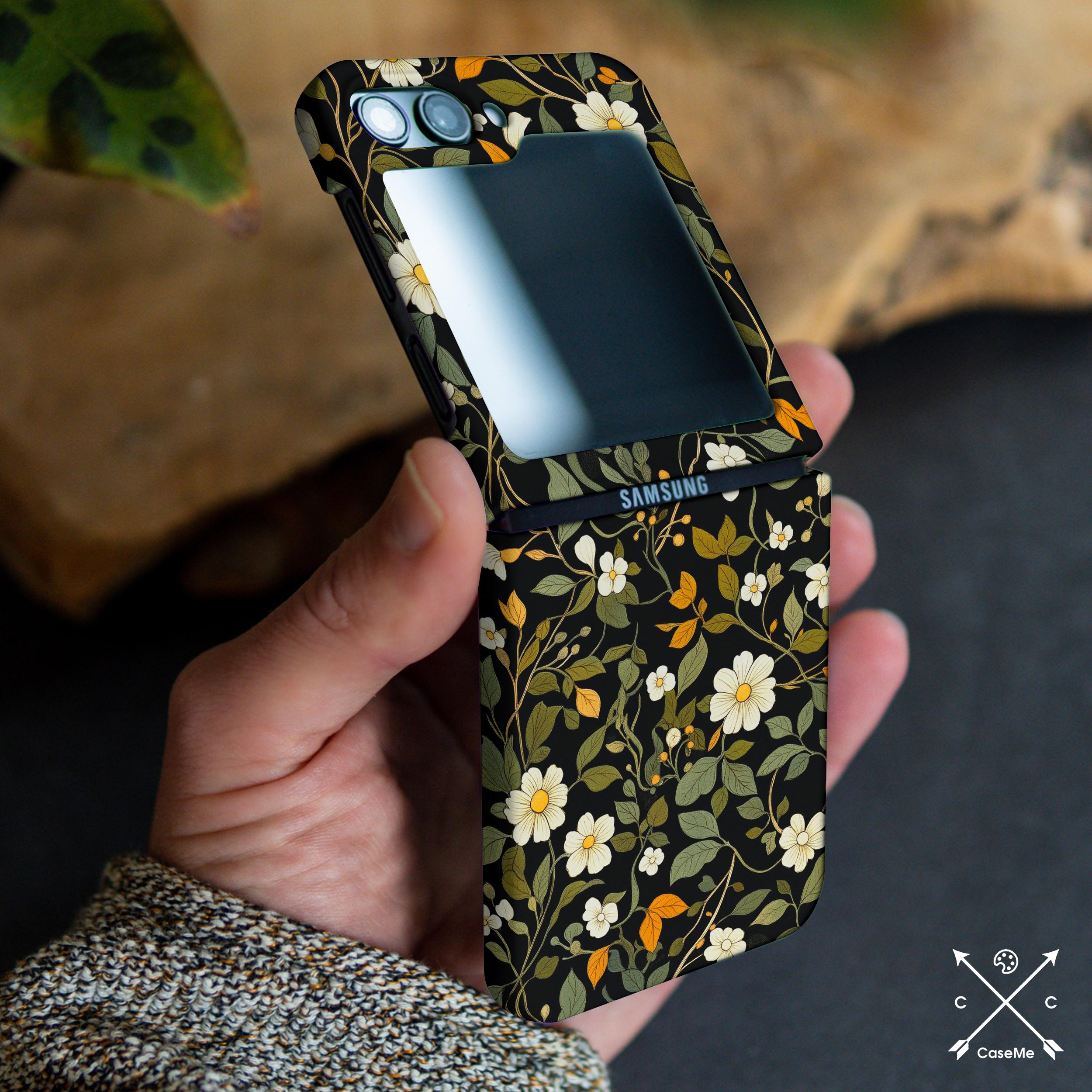 Dark Botanical Case for Motorola Razr Plus 2024 Samsung Z Flip 7