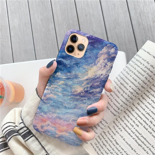 Sky Clouds Watercolor Sony Xperia 5 sony xperia 10 sony z2 case Plus xz3 compact case sony xperia 1 sony xperia case xperia xa2 case c194