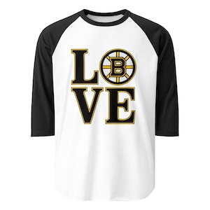 Bruins Love raglanshirt met 3/4-mouwen