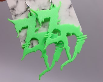 Pendientes impresos en 3D de Zeds Dead (joyería ligera para festivales de DJ de EDM)