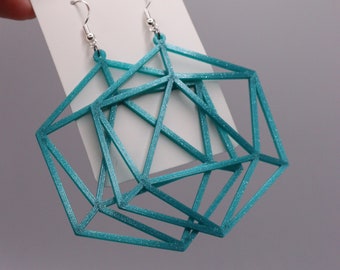 Pendientes impresos en 3D Odesza (joyería ligera para festivales de DJ EDM)
