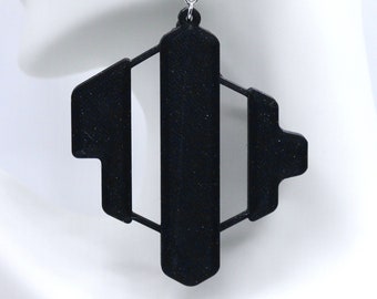 Pendientes impresos en 3D de Jade Cicada (joyería ligera para festivales de DJ EDM)