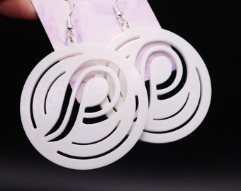 Pendientes impresos en 3D de Philos Records (joyería ligera para festivales de DJ EDM)