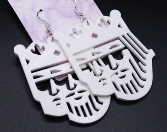 Pendientes impresos en 3D de Smoakland (joyería ligera para festivales de DJ de EDM)