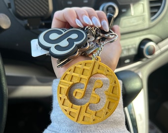 Tägliches Brot Waffel-Haus Schlüsselbund (leichter 3D gedruckter EDM DJ Car Charm)