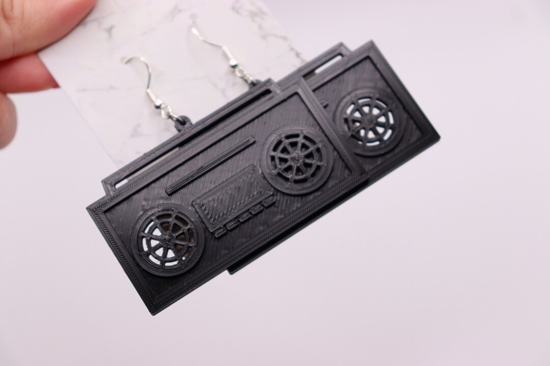 Boombox Stereo Speaker Earrings EDM Music Festival Jewelry Etsy