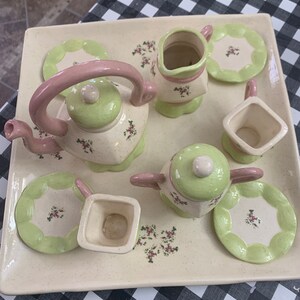 Handcrafted Ceramic Mini Tea Set - Etsy