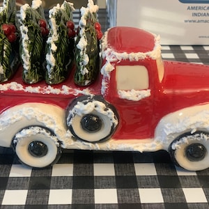 Handcrafted  Christmas Pick Up Truck