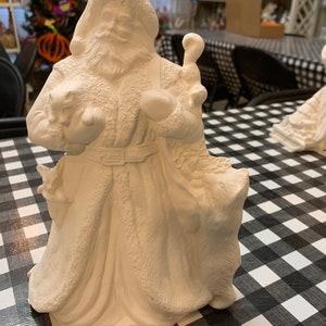 Handcrafted Vintage  Bisque Santa