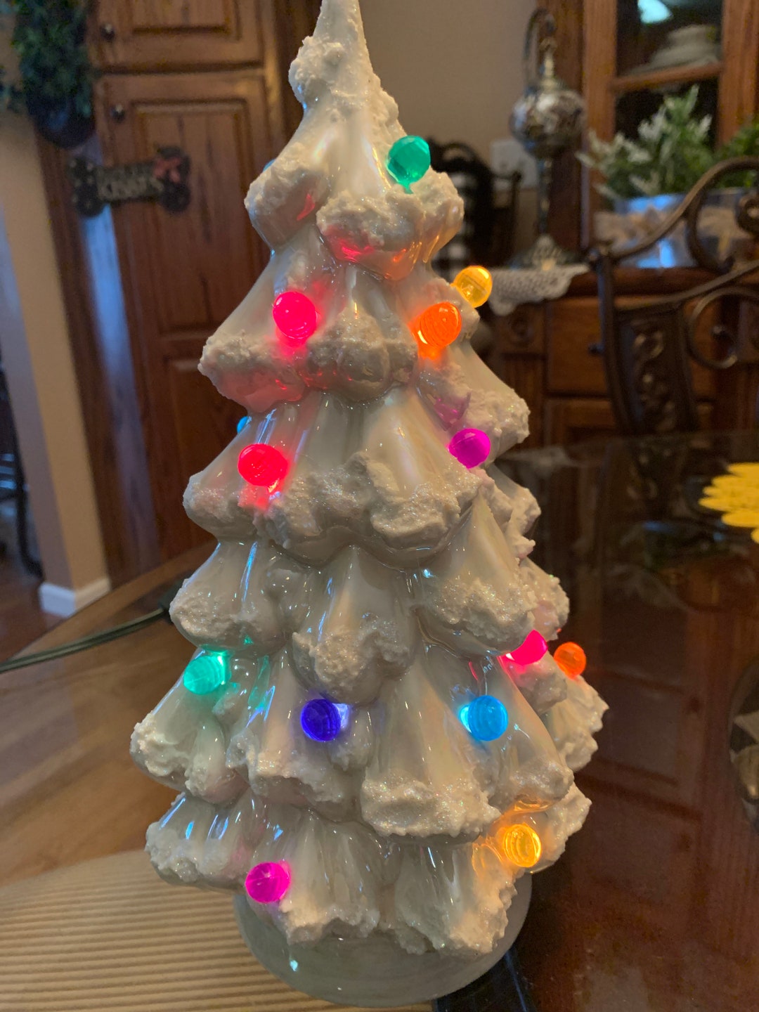 Ceramic Light up Christmas Tree Etsy