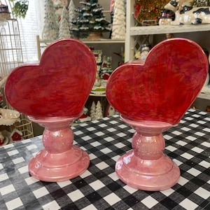 Handcrafted Ceramic Heart Stands