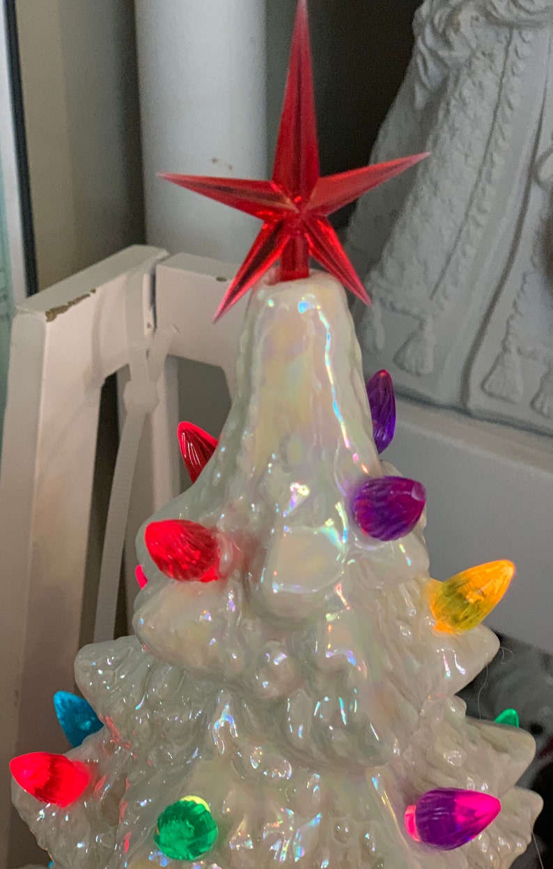 Ceramic Light up Christmas Tree Etsy