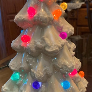 Handcrafted ceramic  Light Up Christmas Tree