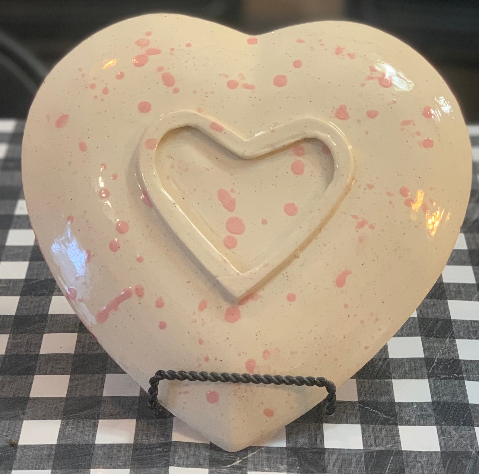 Ceramic Valentine Plate Etsy