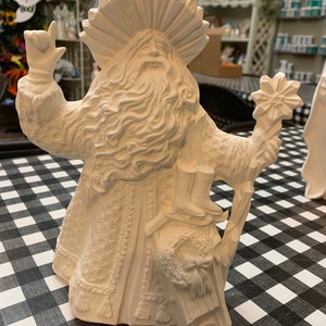 Vintage Bisque Santa Ready to Paint