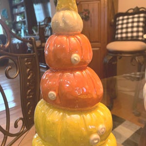 Handcrafted Ceramic  Candy Corn Tree