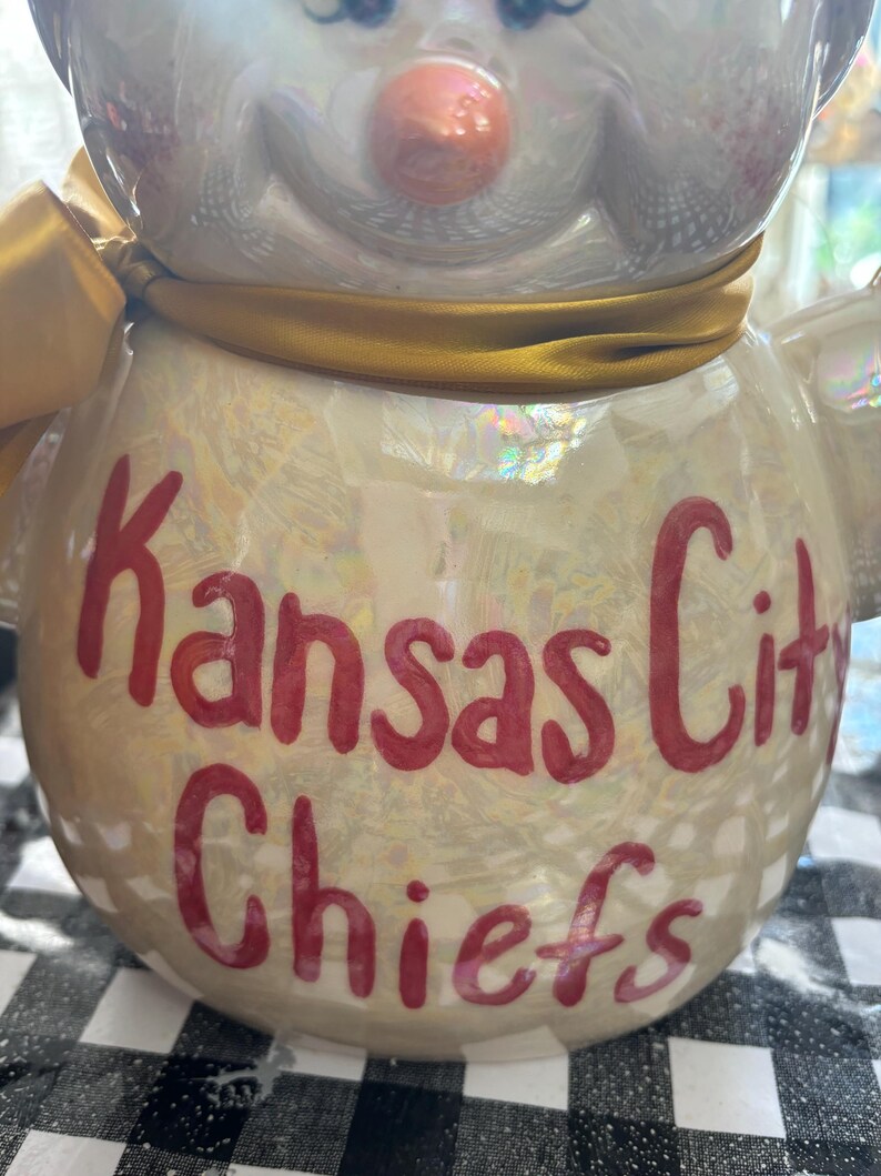 Ceramic Kansas City Snowman Etsy