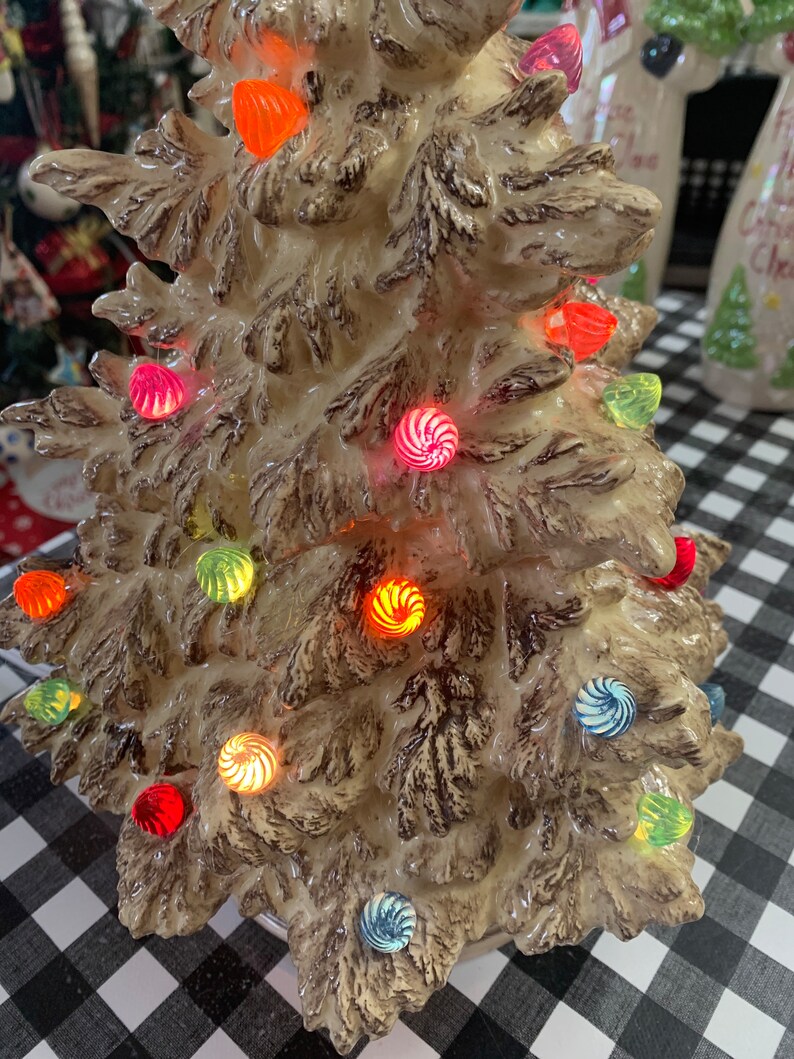 Ceramic Light up Christmas Tree Etsy