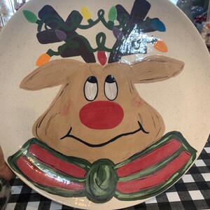 Ceramic Reindeer platter