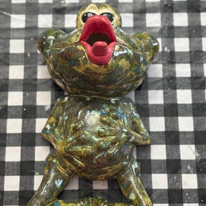 Handcrafted Ceramic hanging frog