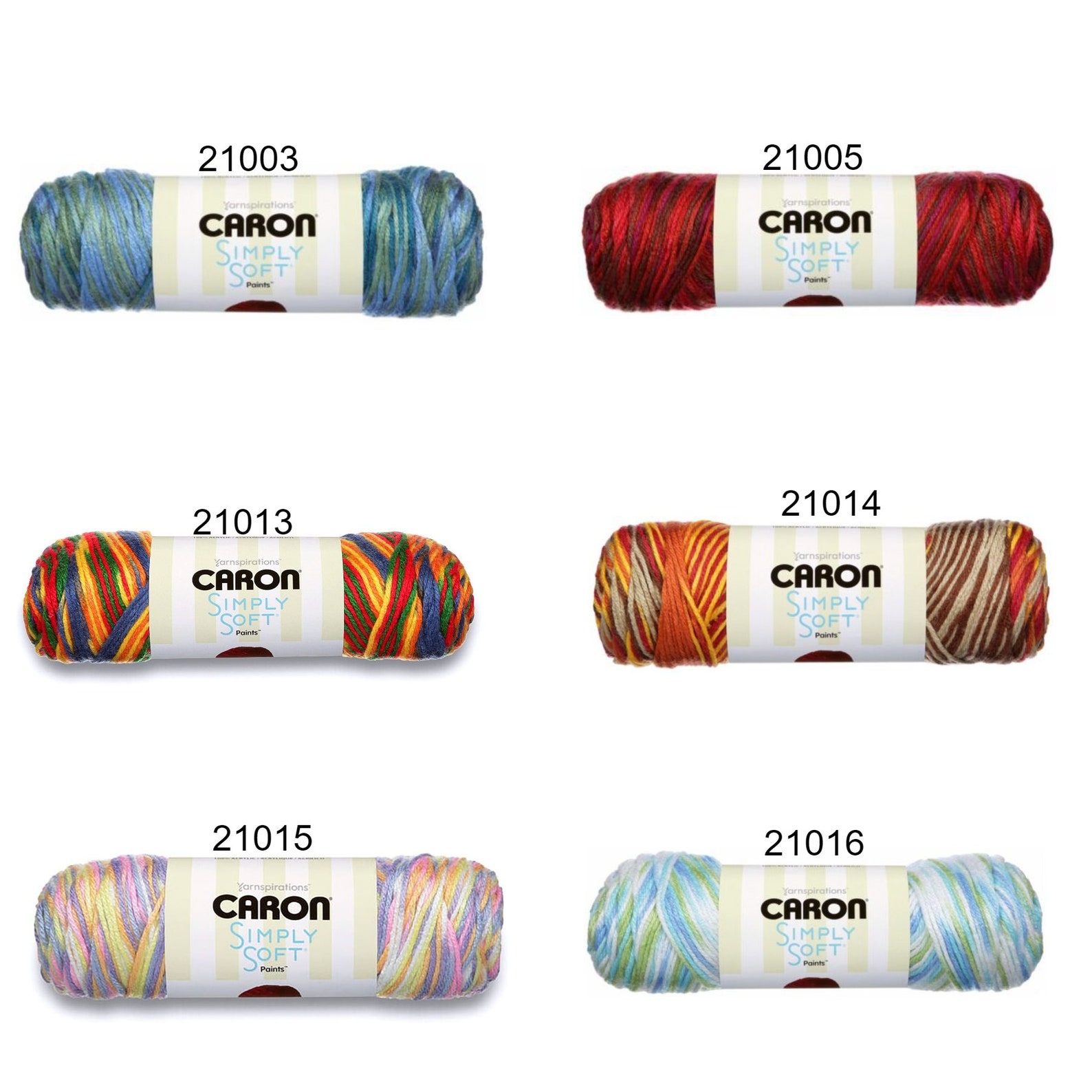 Caron Simply Soft Paints Aran Yarn Worsted Weight Soft Etsy