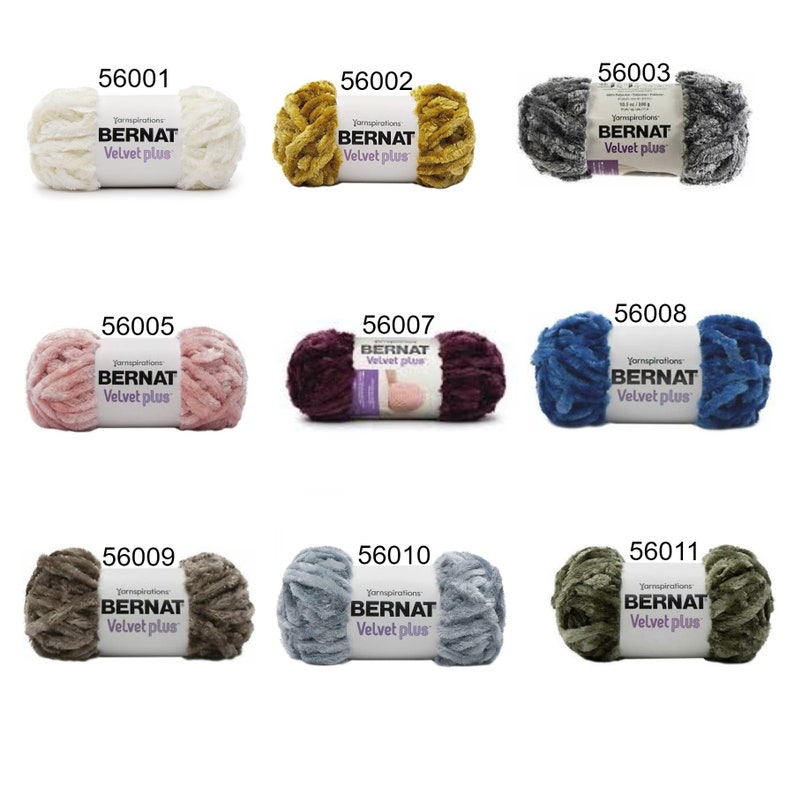 Bernat Velvet Plus yarn soft chenille yarn velveteen yarn Etsy